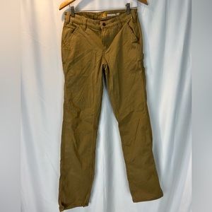 Women's Carhartt Original Fit Canvas Work Pant Sz 4 Tall